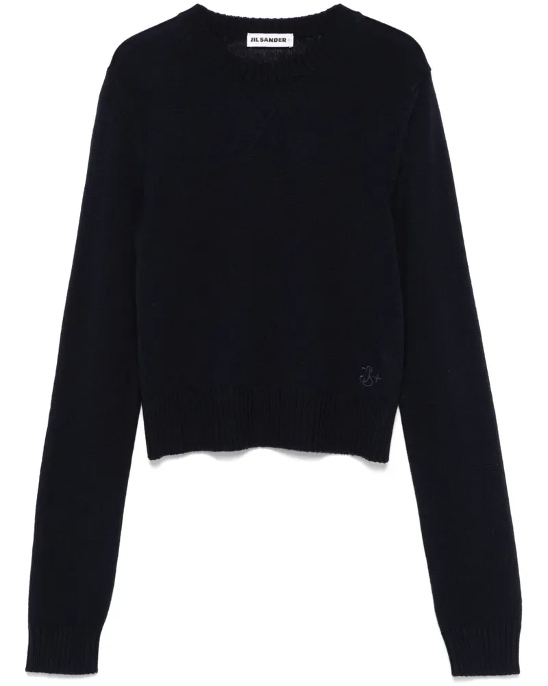 Jil Sander Pullover aus Schurwolle - Blau Blau