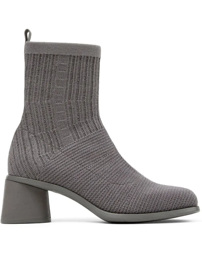 Camper Stiefeletten mit eckiger Kappe 65mm - Grau Grau