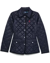 Ralph Lauren Gefütterte Jacke mit Polo Pony Blau