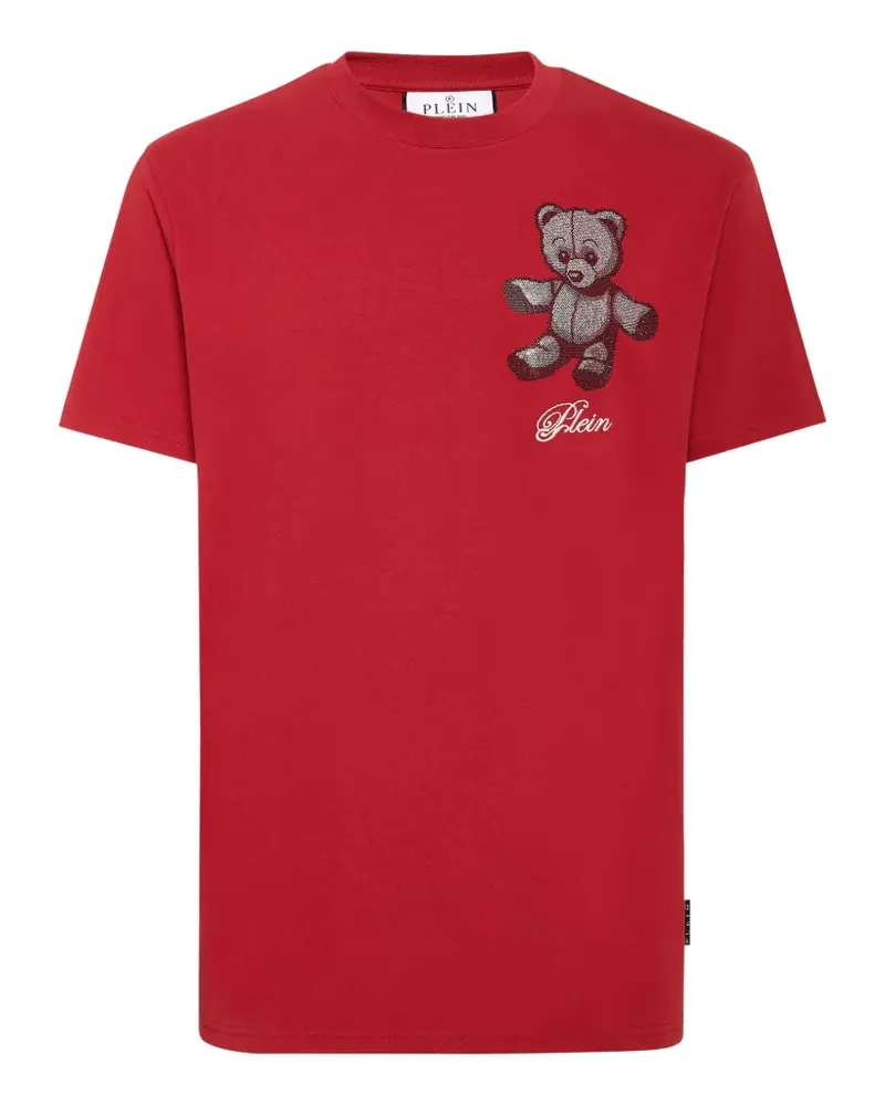 Philipp Plein T-Shirt mit Strass - Rot Rot