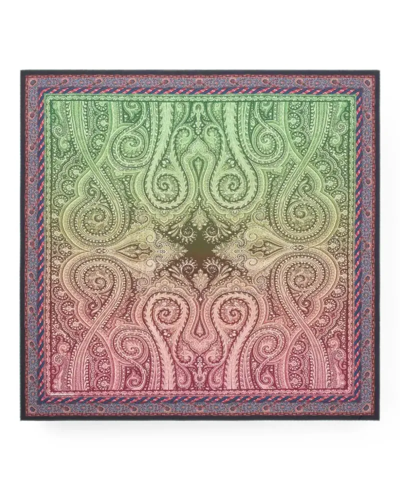 Pierre-Louis Mascia Cialda Seidenschal mit Paisley-Print - Grün Grün