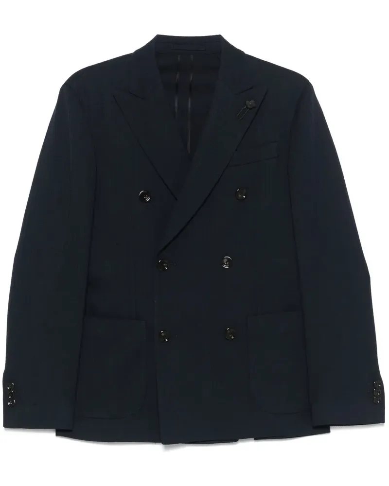 LARDINI Doppelreihiges Sakko - Blau Blau