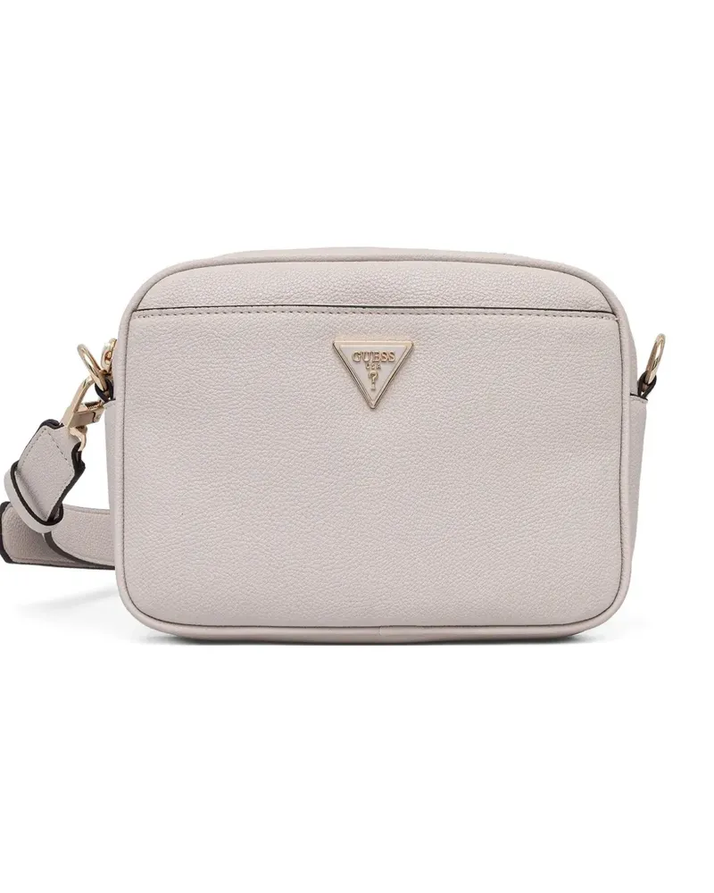 Guess Triangle-logo cross body bag - Nude Nude