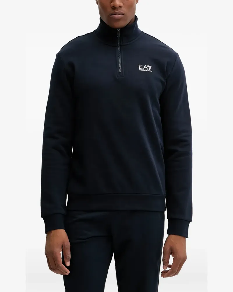 EA7 logo-detail sweatshirt - Blau Blau