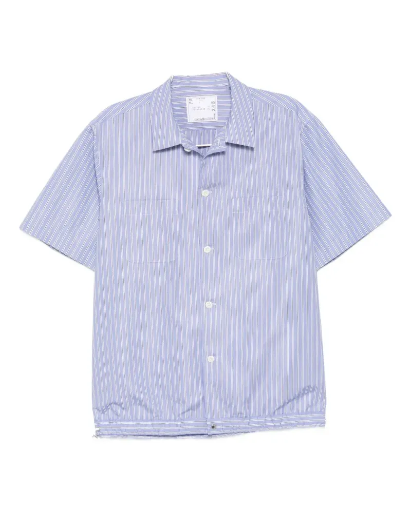 Sacai striped shirt - Blau Blau