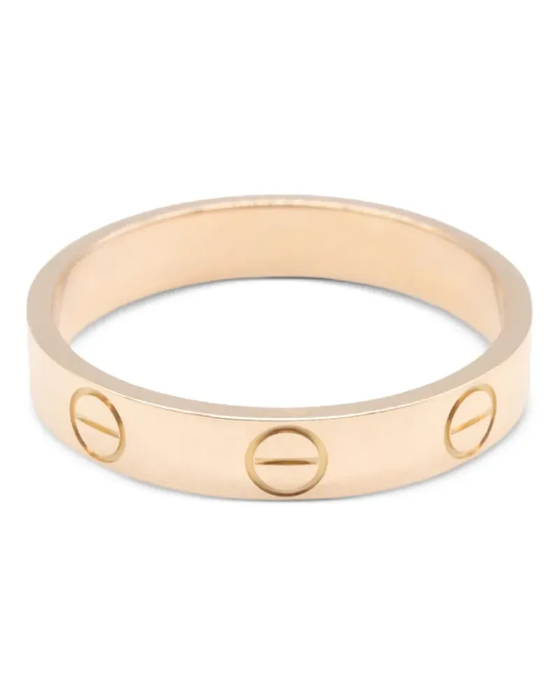 Cartier 2010s mini Love embossed-details ring - Rosa Rosa