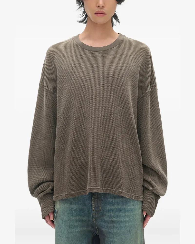 Ann Demeulemeester Emil Langarmshirt - Braun Braun
