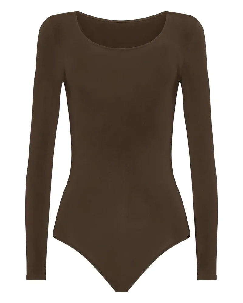 Wolford Langärmeliger Body - Braun Braun