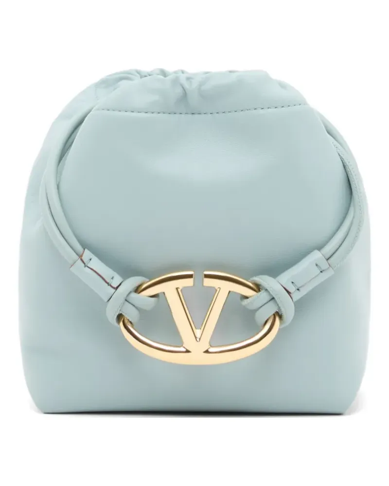 Valentino Garavani VLogo mini Pouf pouch bag in nappa - Blau Blau