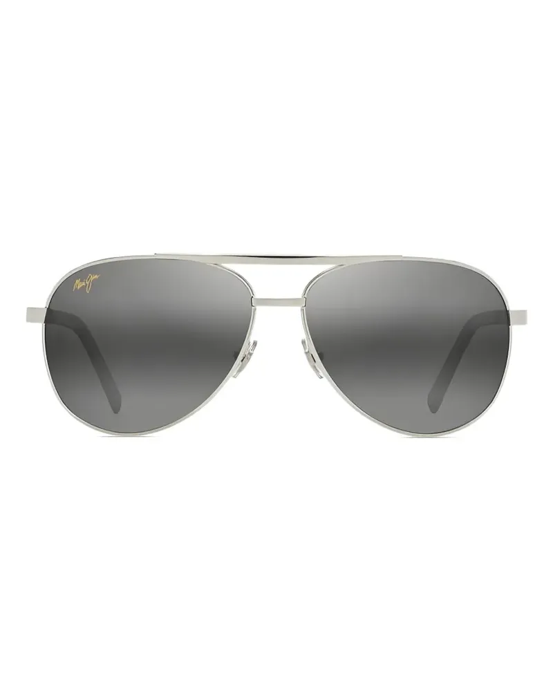 Maui Jim Seacliff Pilotenbrille - Silber Silber