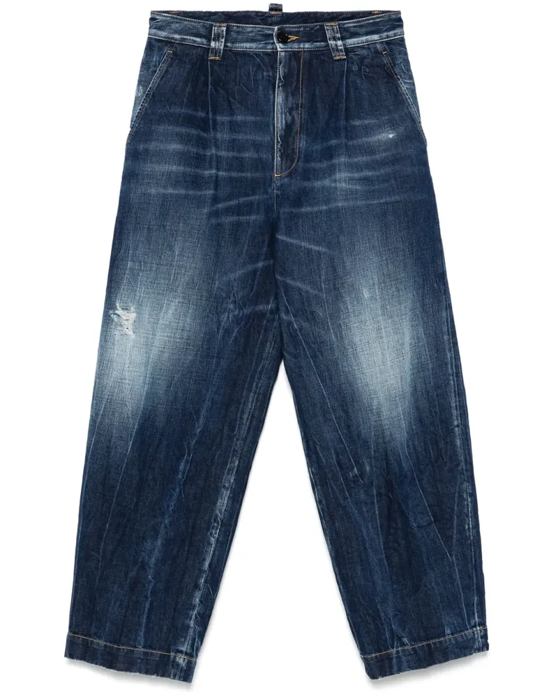 Dsquared2 Jeans mit Bundfalten - Blau Blau