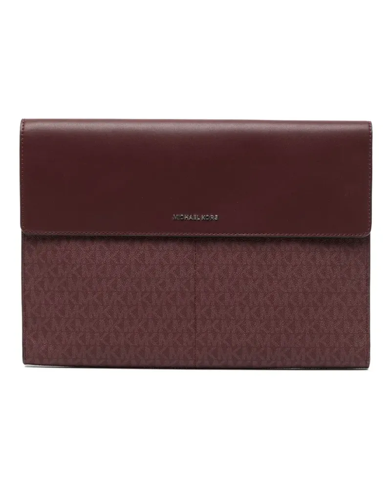 Michael Kors signature-logo laptop bag - Rot Rot