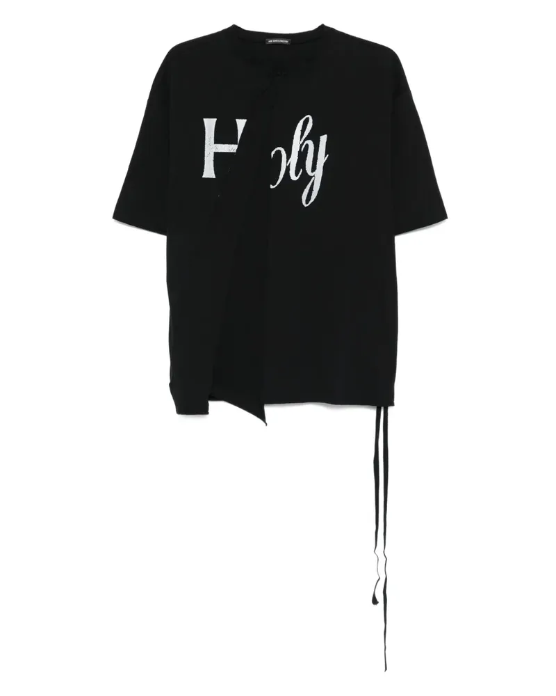 Ann Demeulemeester Hardon T-Shirt mit grafischem Print - Schwarz Schwarz