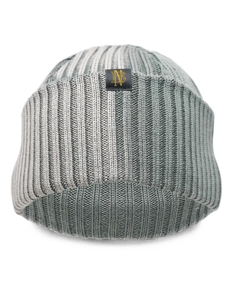 Comme des Garçons ribbed-knit beanie hat - Grau Grau