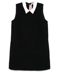 N° 21 Minikleid mit Perlen Schwarz