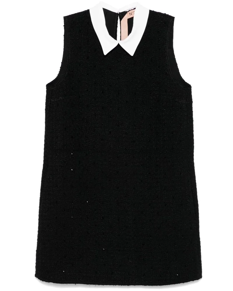 N° 21 Ärmelloses Minikleid - Schwarz Schwarz