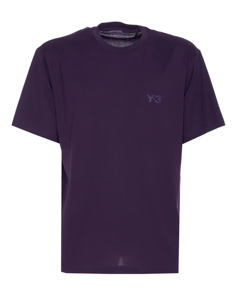Y-3 T-Shirt mit Logo-Print - Violett Violett