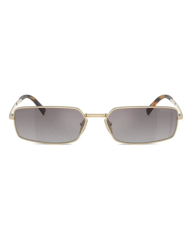 Prada Sonnenbrille mit eckigem Gestell - Gold Gold