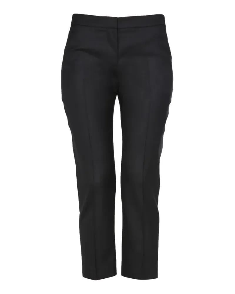 Alexander McQueen straight-leg cropped trousers - Schwarz Schwarz