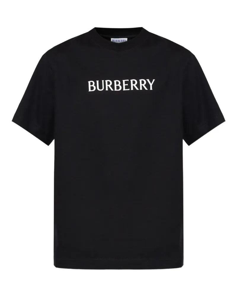 Burberry T-Shirt mit Logo - Schwarz Schwarz