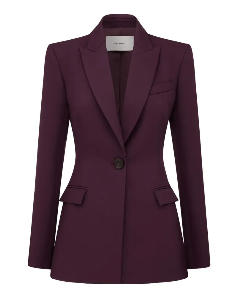 Alex Perry Einreihiger Blazer mit Kontur - Rot Rot