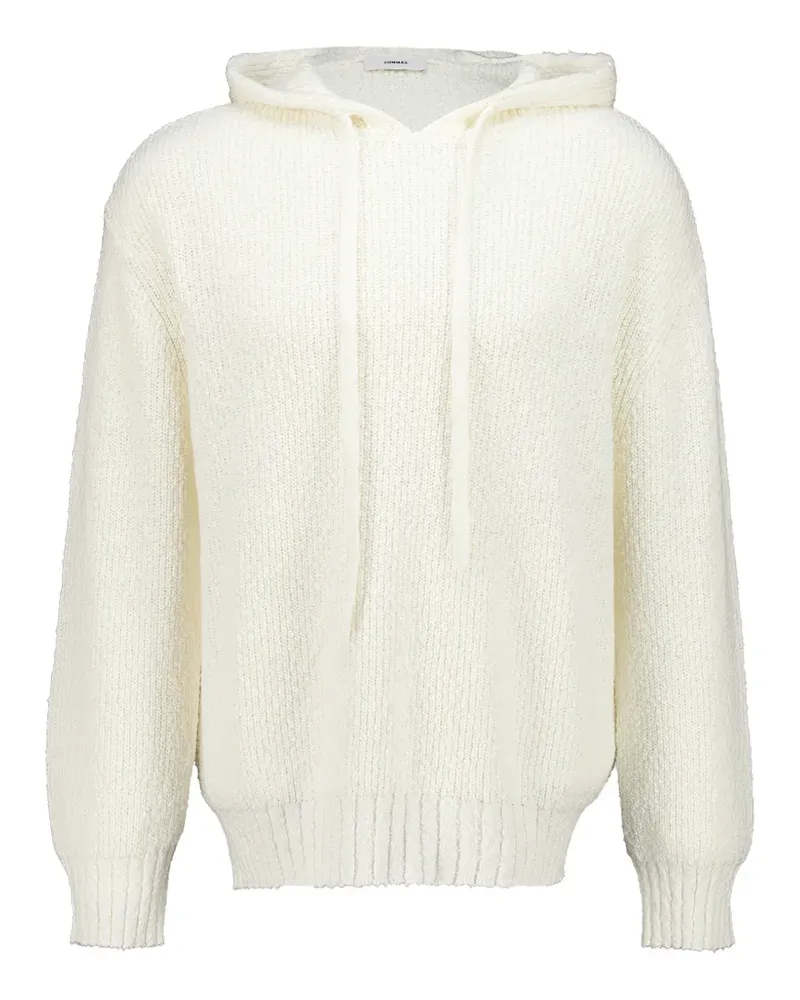 COMMAS ribbed-hem hoodie - Nude Nude