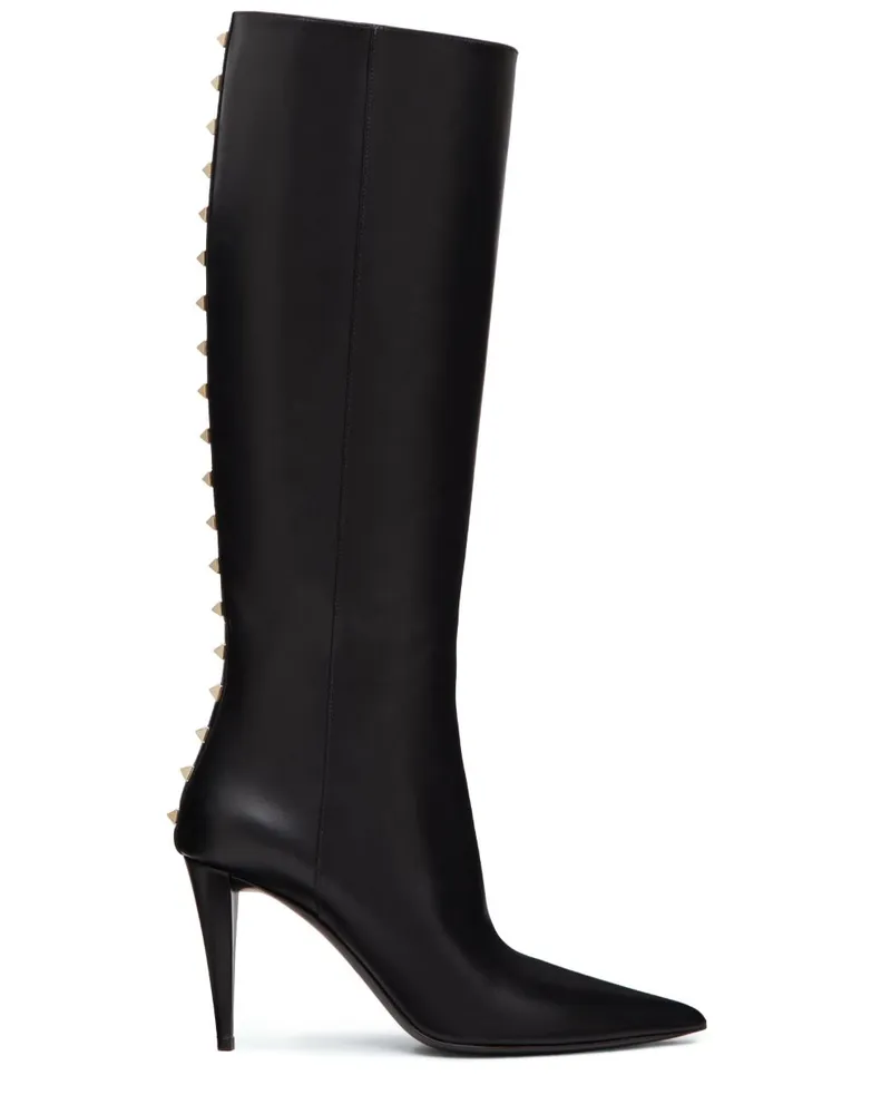 Valentino Garavani Rockstud Stiefel 90mm - Schwarz Schwarz