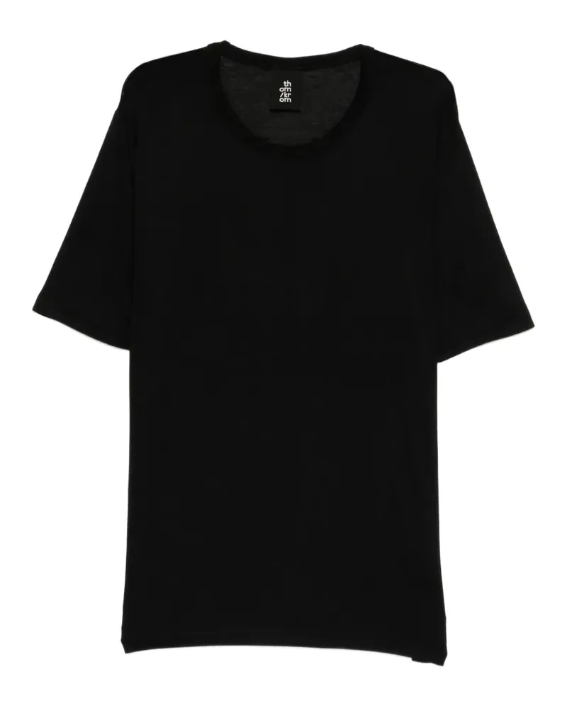 THOM KROM T-Shirt mit rundem Ausschnitt - Schwarz Schwarz