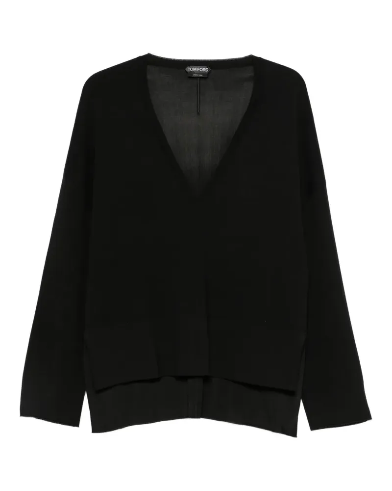 Tom Ford Pullover mit V-Ausschnitt - Schwarz Schwarz