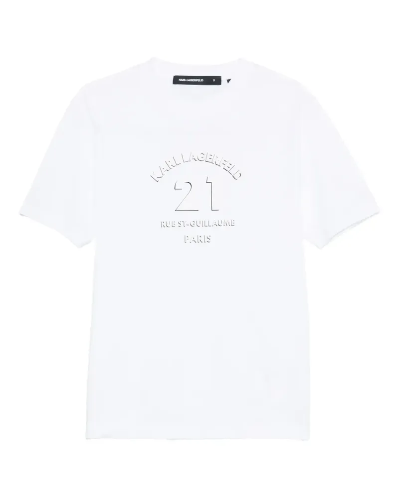 Karl Lagerfeld T-Shirt mit rundem Ausschnitt - Schwarz Schwarz