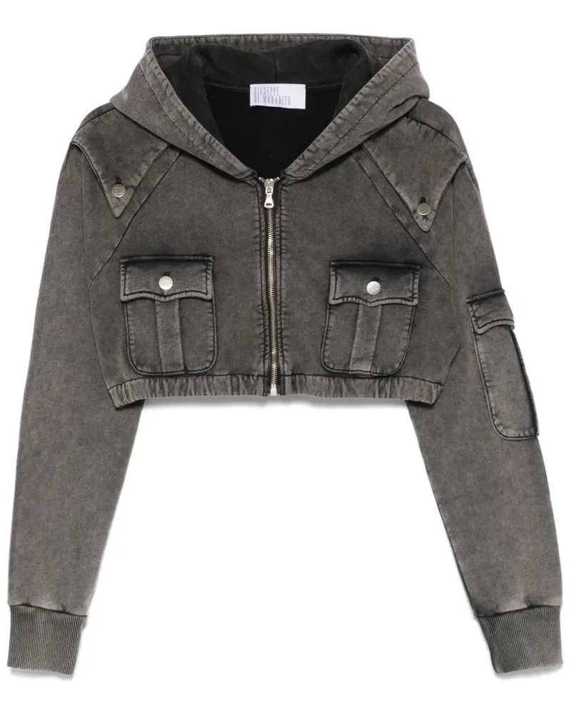 Giuseppe di Morabito Cropped-Hoodie - Grau Grau
