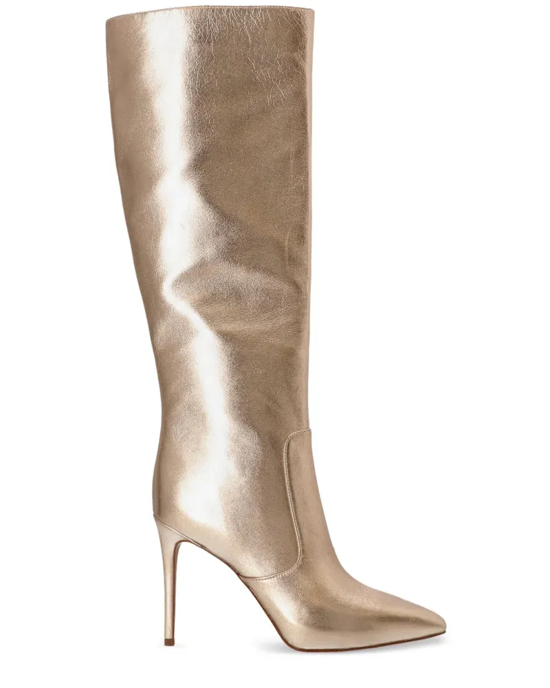 Michael Kors Rue kniehohe Stiefel 100mm - Gold Gold