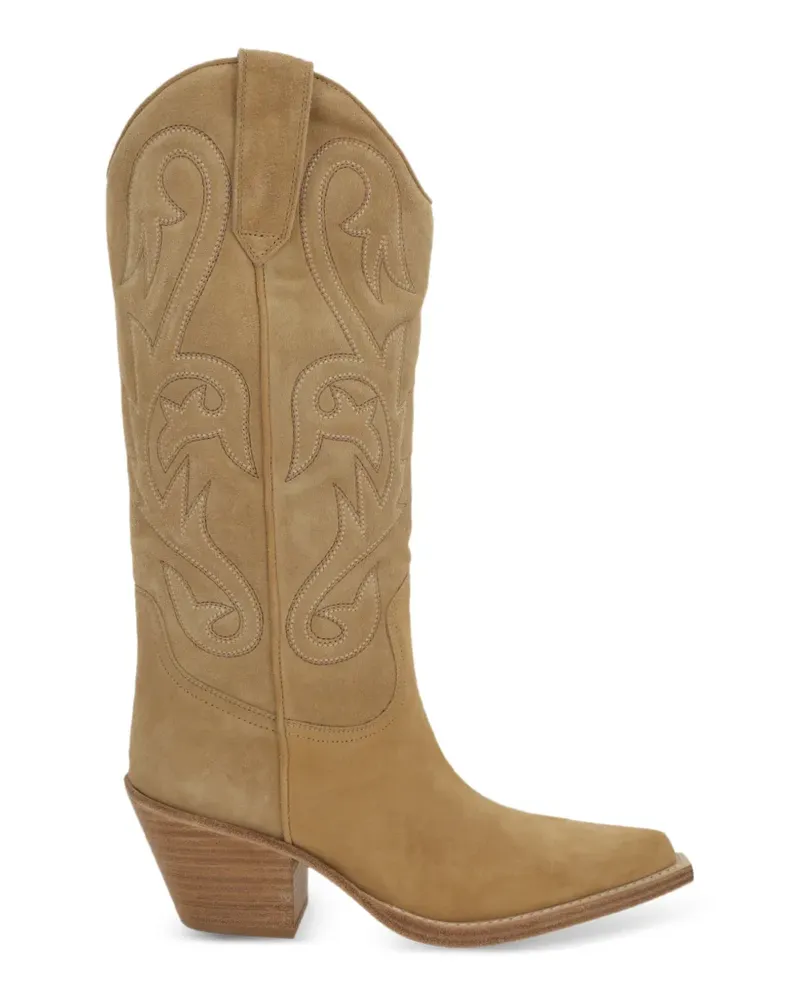 Paris Texas Stiefel aus Wildleder - Braun Braun