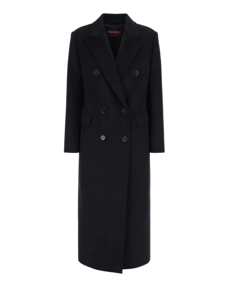 Max Mara Effigy double-breasted virgin-wool coat - Schwarz Schwarz