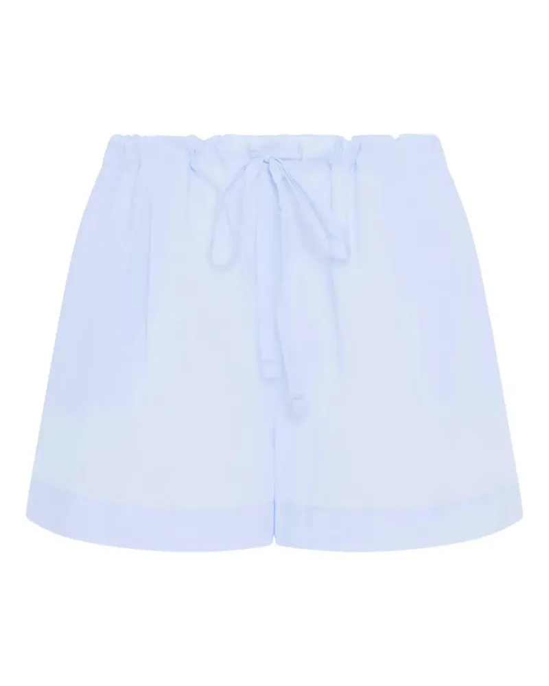 Another Tomorrow Shorts mit Kordelzug - Blau Blau