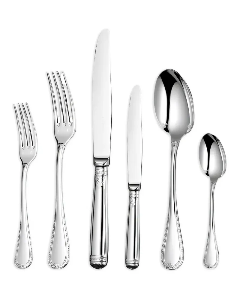 Christofle 75 Besteck-Set mit Aufbewahrungsbox (12-Personen-Set) - Silber Silber
