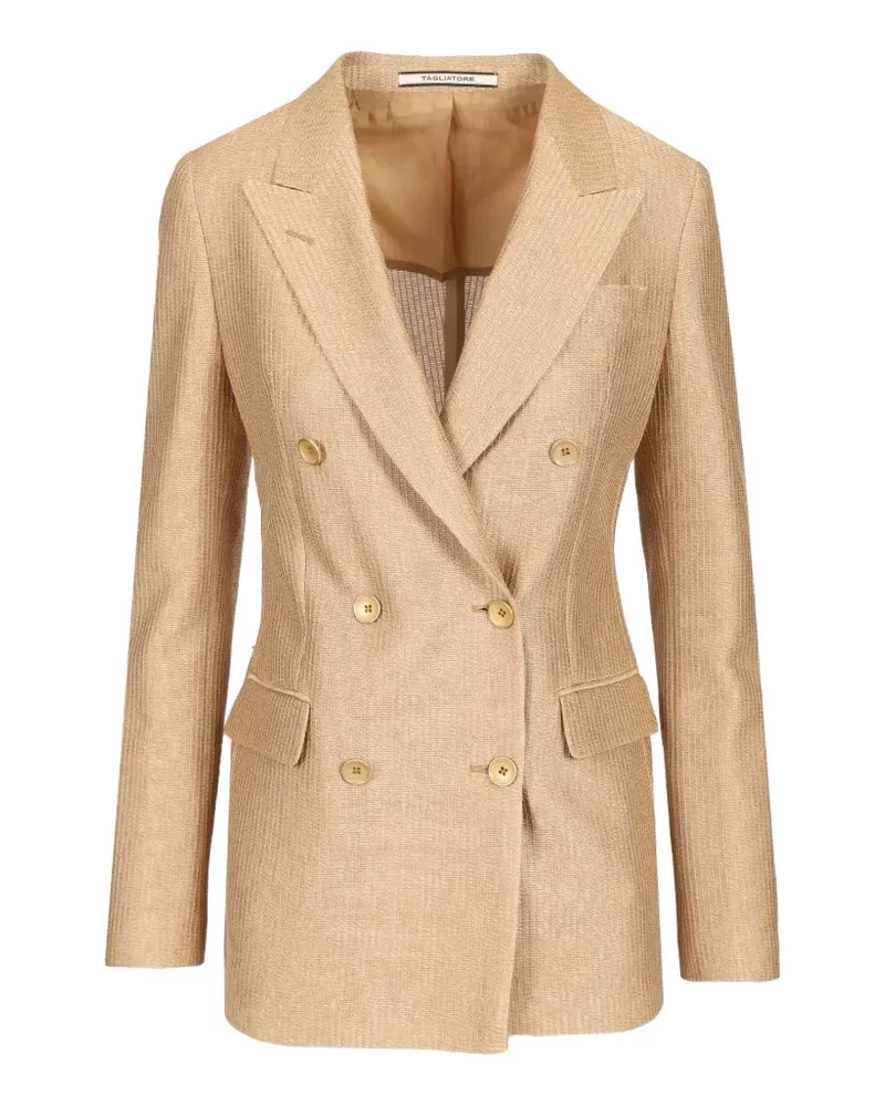 Tagliatore J-Parigi double-breasted blazer - Nude Nude