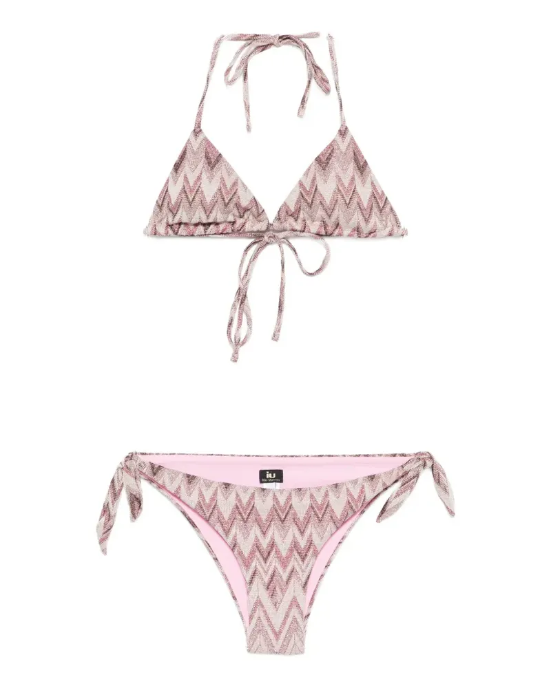 IU Rita Mennoia tie-fastening bikini - Rosa Rosa