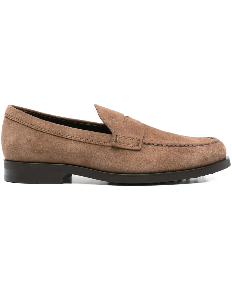 TOD'S Penny-Loafer aus Wildleder - Braun Braun