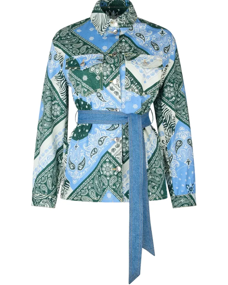 Liu Jo Hemdjacke mit Print - Blau Blau