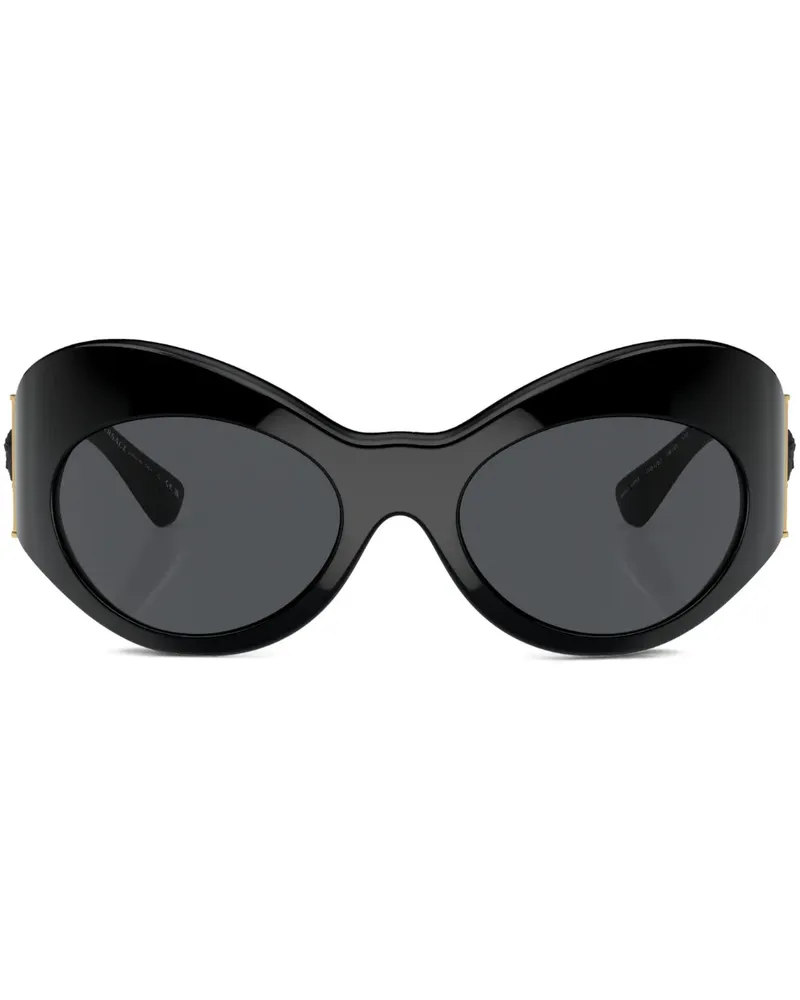 Versace Sonnenbrille mit Cat-Eye-Gestell - Schwarz Schwarz