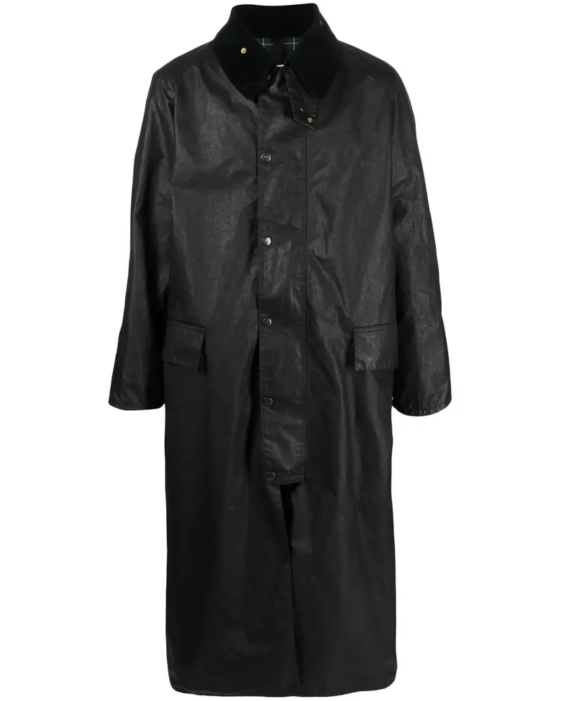 Maison Margiela Gewachster Trenchcoat - Schwarz Schwarz