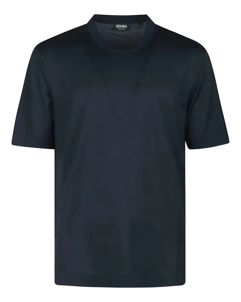 Ermenegildo Zegna T-Shirt mit rundem Ausschnitt - Blau Blau