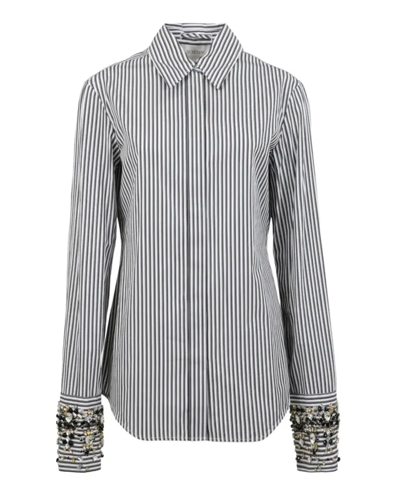 SPORTMAX Verziertes Hemd - Weiß Weiß