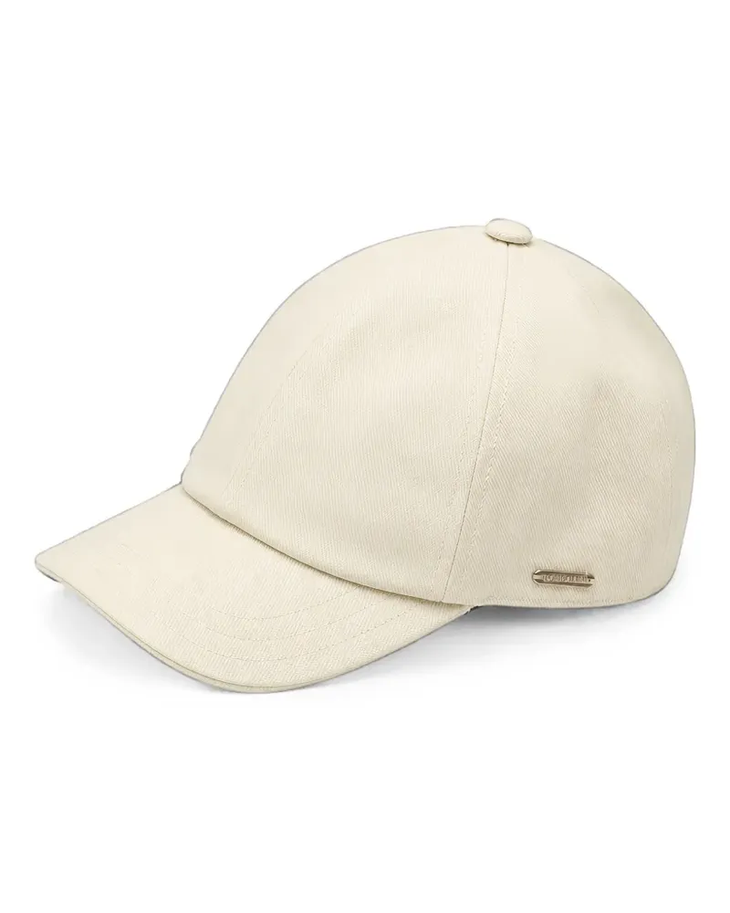 Tombolini Baseballkappe mit Logo-Schild - Weiß Weiß