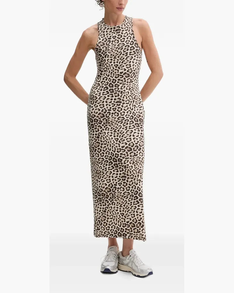 Puma Leo Luxe leopard-print racer-back maxi dress - Nude Nude