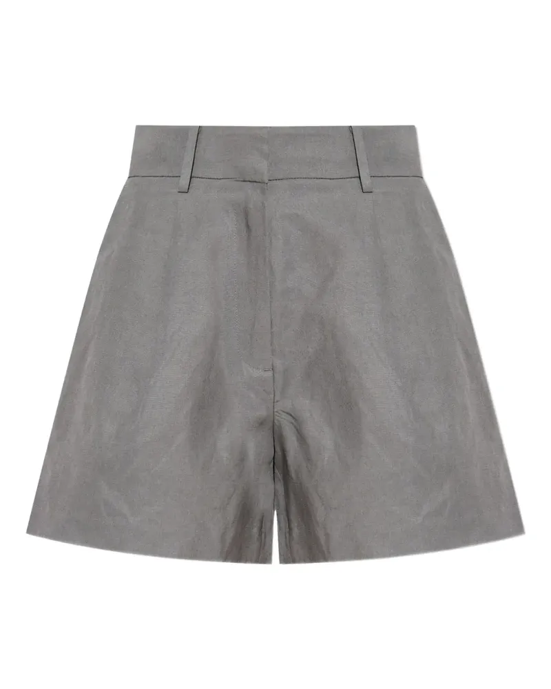 AllSaints Averie Shorts mit hohem Bund - Grau Grau