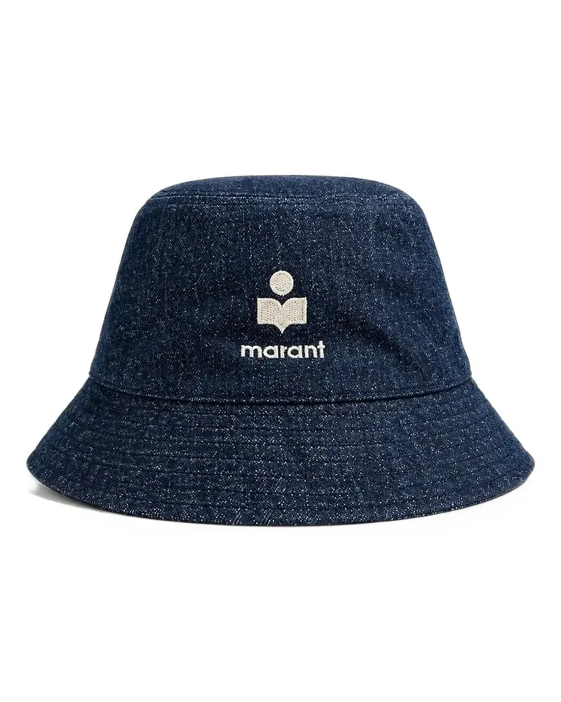 Isabel Marant Haley Fischerhut mit Logo-Stickerei - Blau Blau