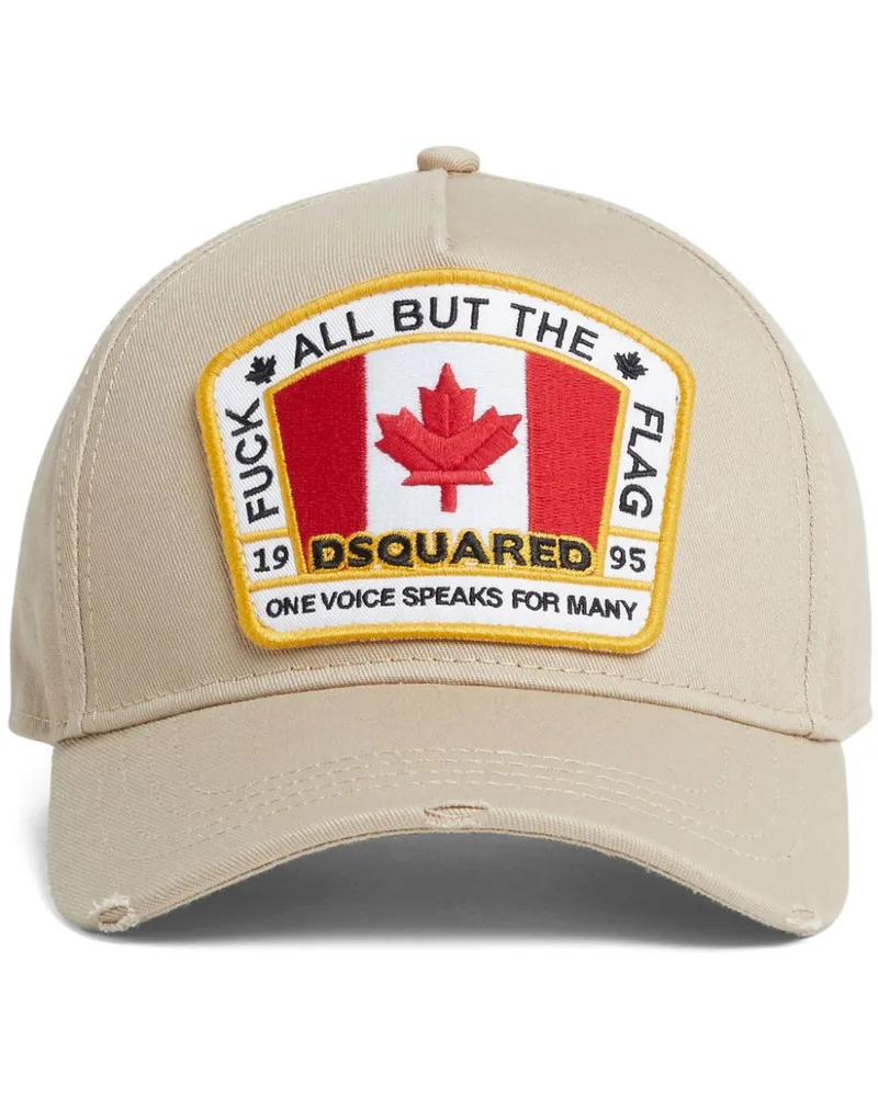 Dsquared2 Baseballkappe mit Logo-Patch - Nude Nude