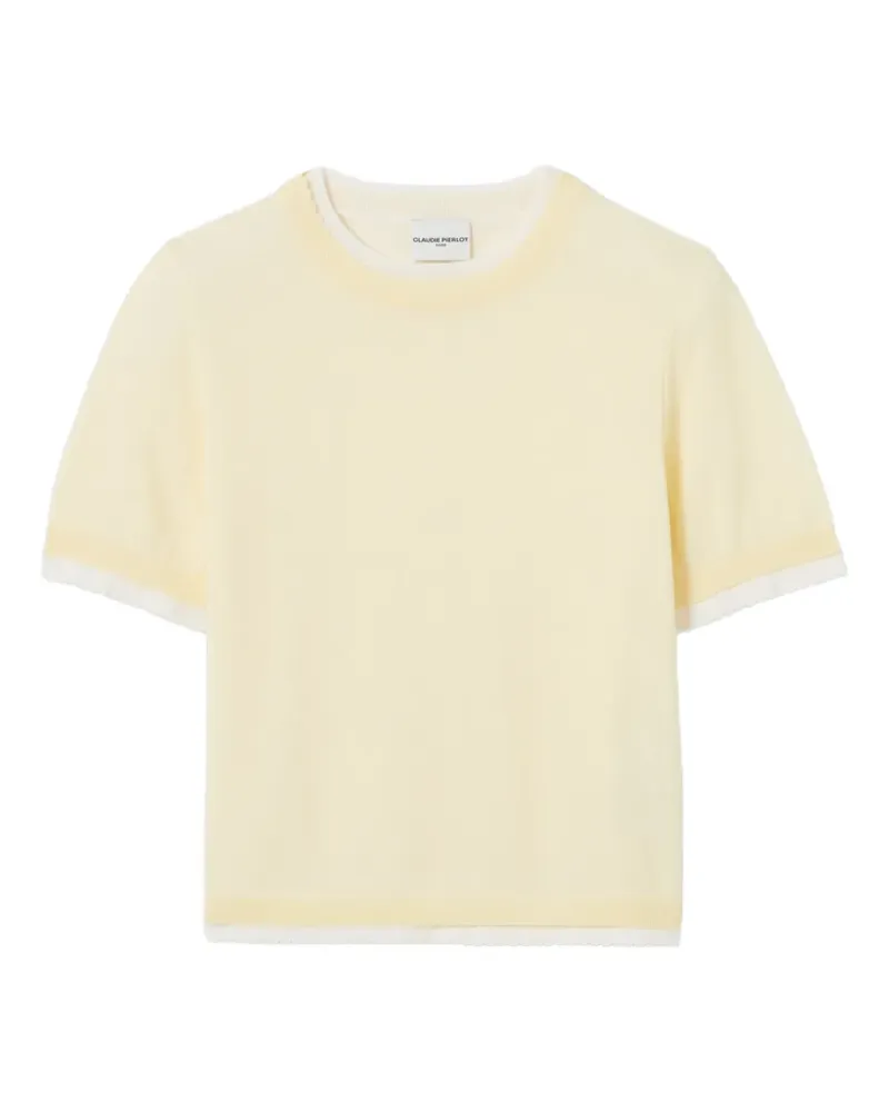 Claudie Pierlot contrast knit jumper - Gelb Gelb